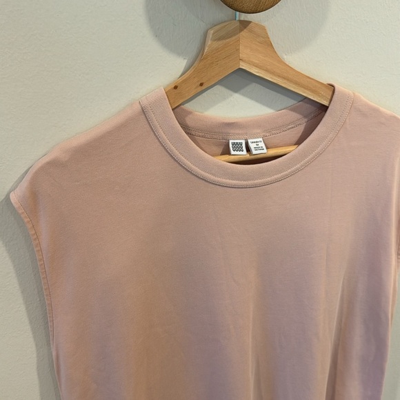Uniqlo x UUUU Women’s Soft Pink Midi Dress Sleeveless Oversize Fit Size M - Picture 3 of 6